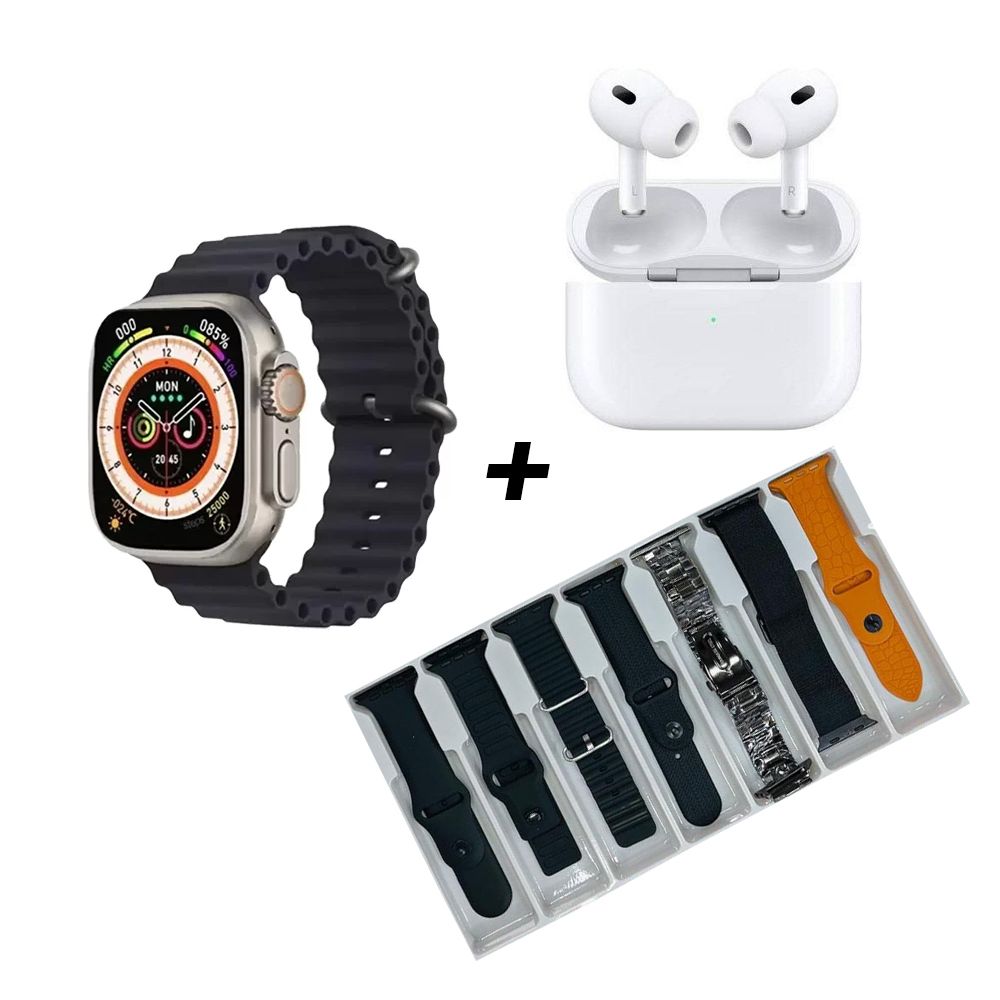 ჭკვიანი საათი TLTM-M200 ULTRA 3 SMART WATCH + EARPHONES